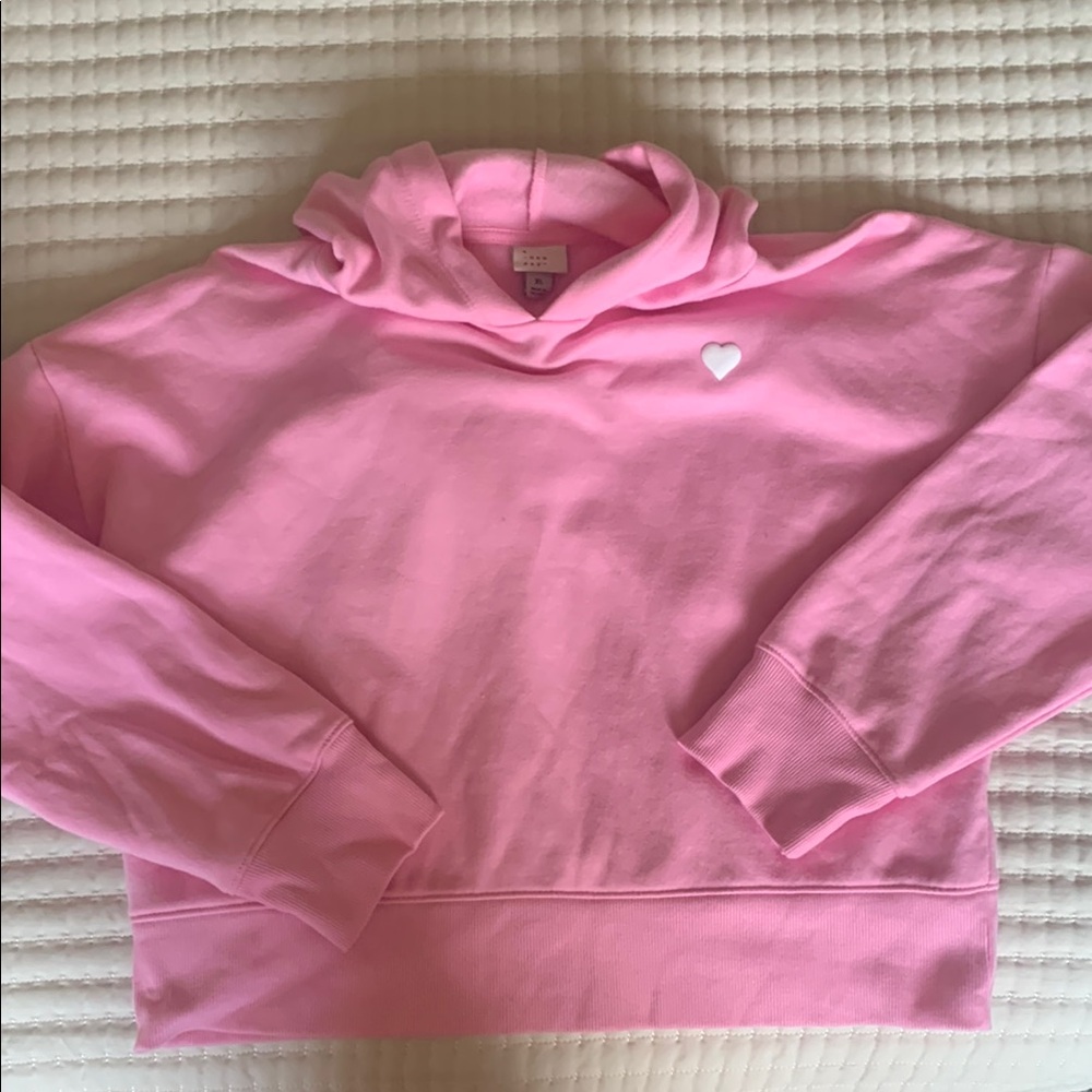 A New Day Pink Hoodie with Heart Detail